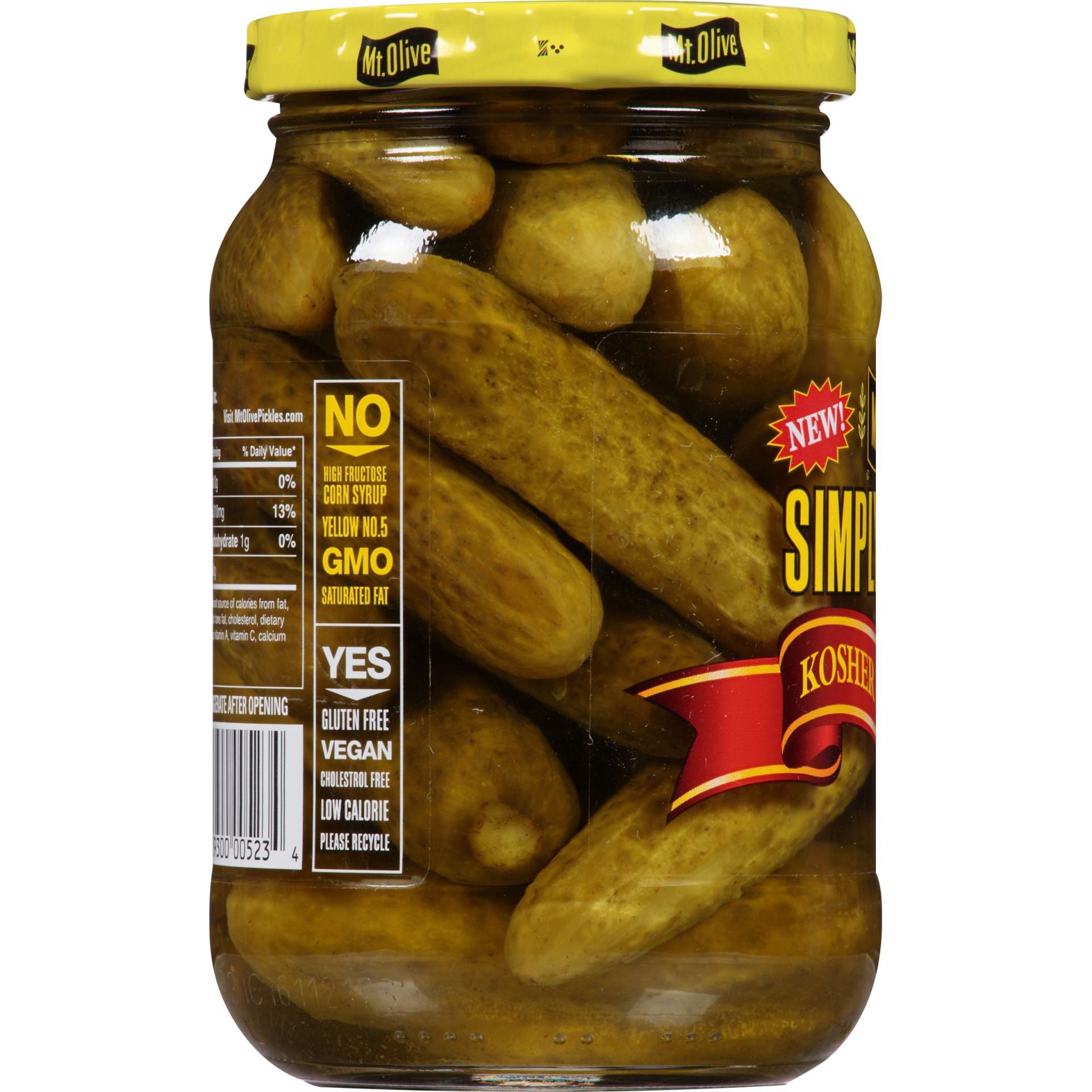 slide 6 of 6, Mt. Olive Simply Pickles Kosher Petite Dills Pickles, 16 fl oz