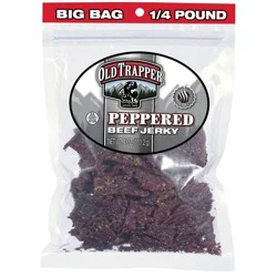 Old Trapper Peppered Beef Jerky Big Bag 4 oz