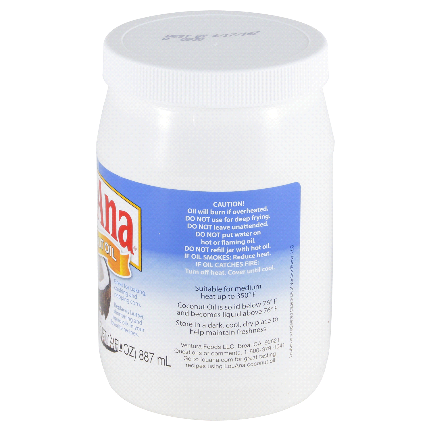 slide 3 of 3, LouAna Pure Coconut Oil - 30 fl oz, 30 fl oz