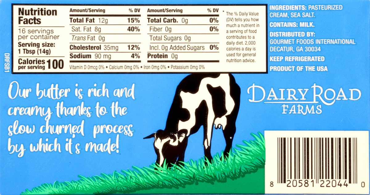 slide 2 of 10, Dairy Road Farms Butter, 8 oz