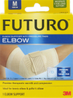 slide 1 of 1, Futuro Medium Elbow Support With Pressure Pads, 1 ct