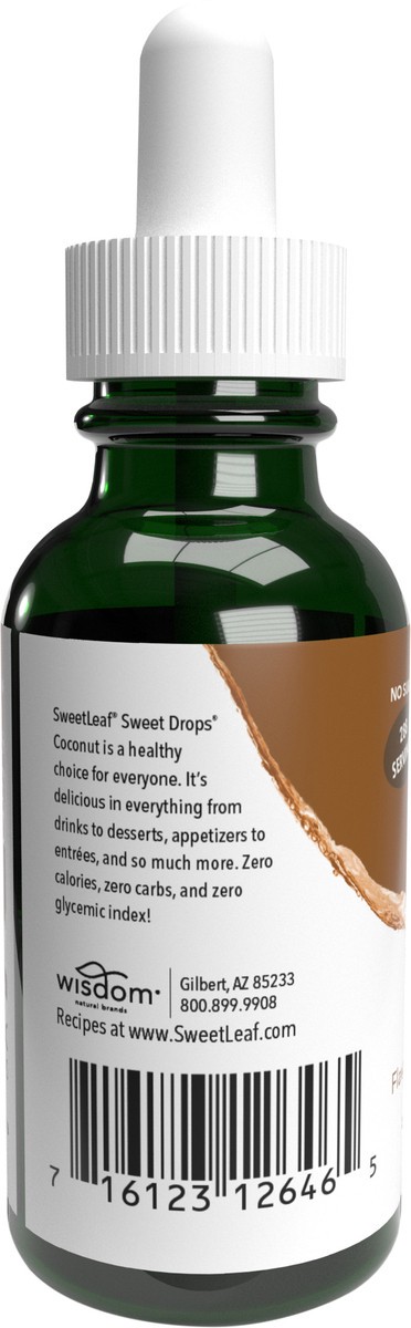 slide 4 of 5, SweetLeaf Sweet Drops Coconut Flavored Stevia Sweetener 2 fl oz, 2 fl oz