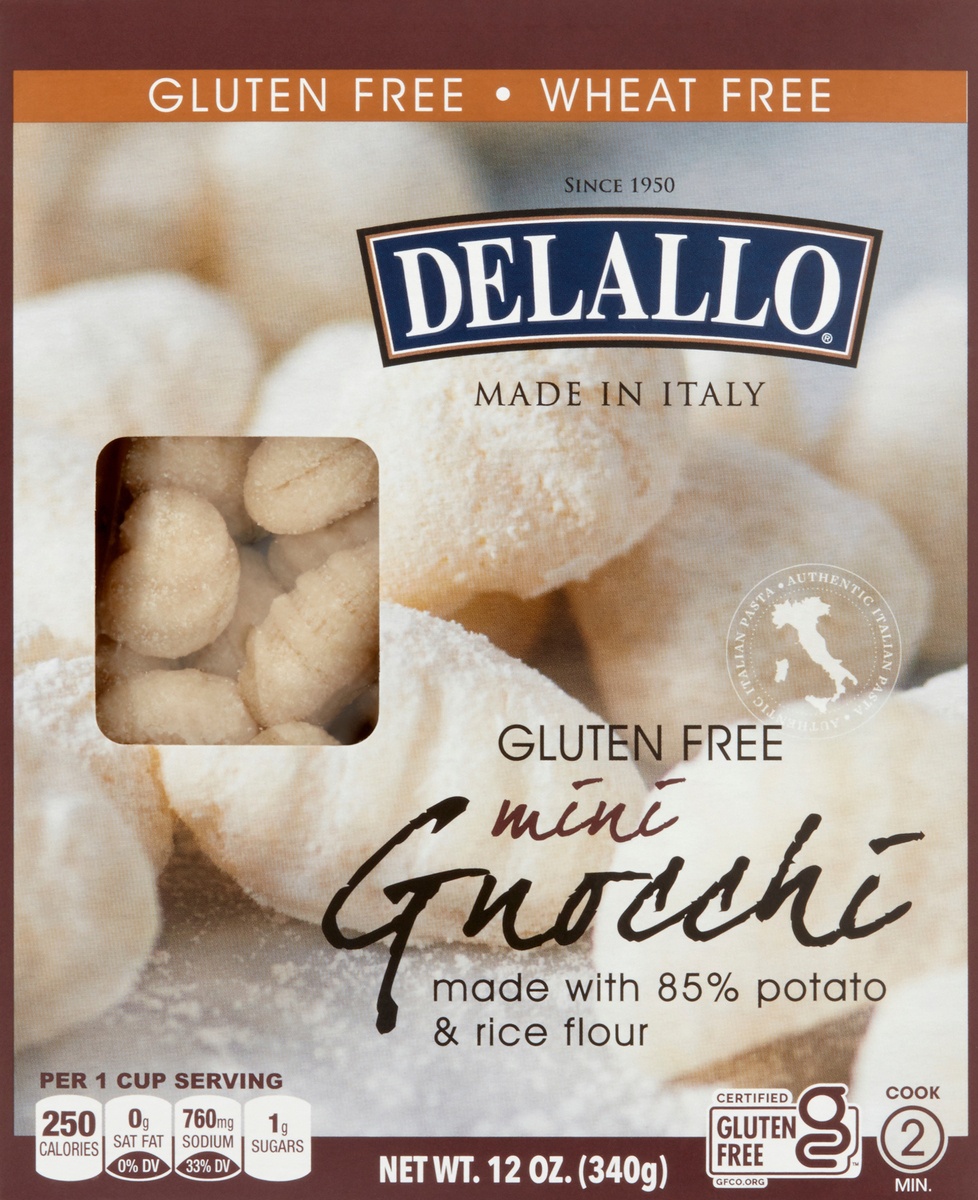 slide 8 of 10, DeLallo Gluten Free Mini Gnocchi, 12 oz
