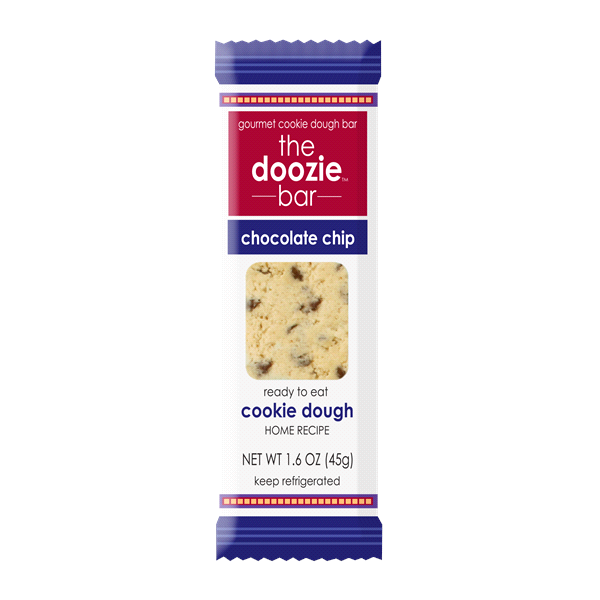 slide 1 of 1, Soozie's Doozies Bar Cookie Dough Chocolate Chip, 1.6 oz