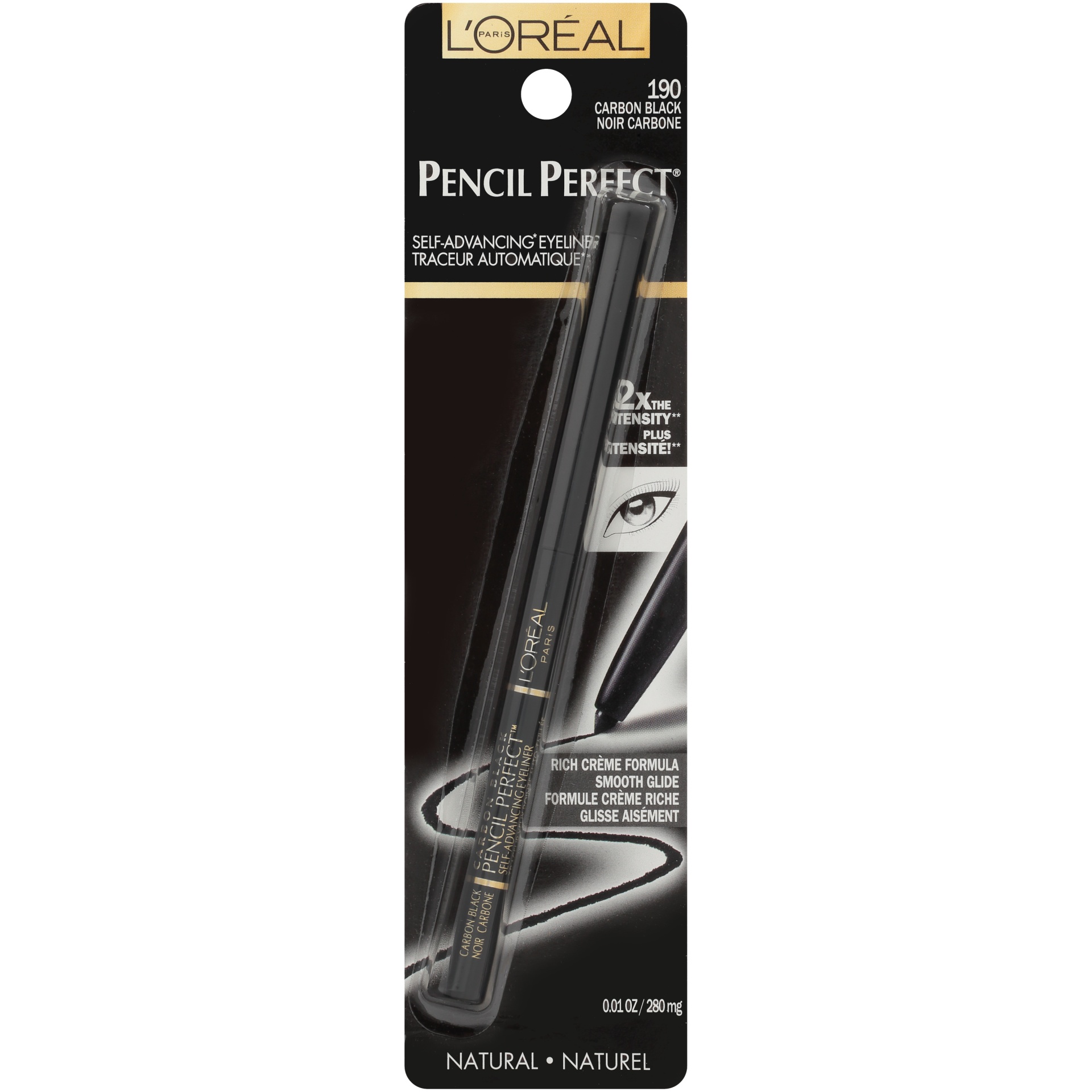 slide 2 of 2, L'Oréal Pencil Perfect Self-Advancing Eyeliner Carbon Black, 0.01 oz
