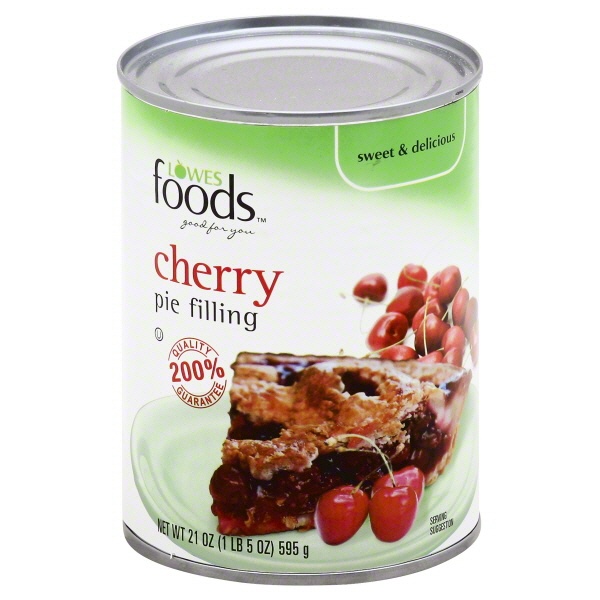 slide 1 of 1, Lowes Foods Pie Filling Cherry, 21 oz