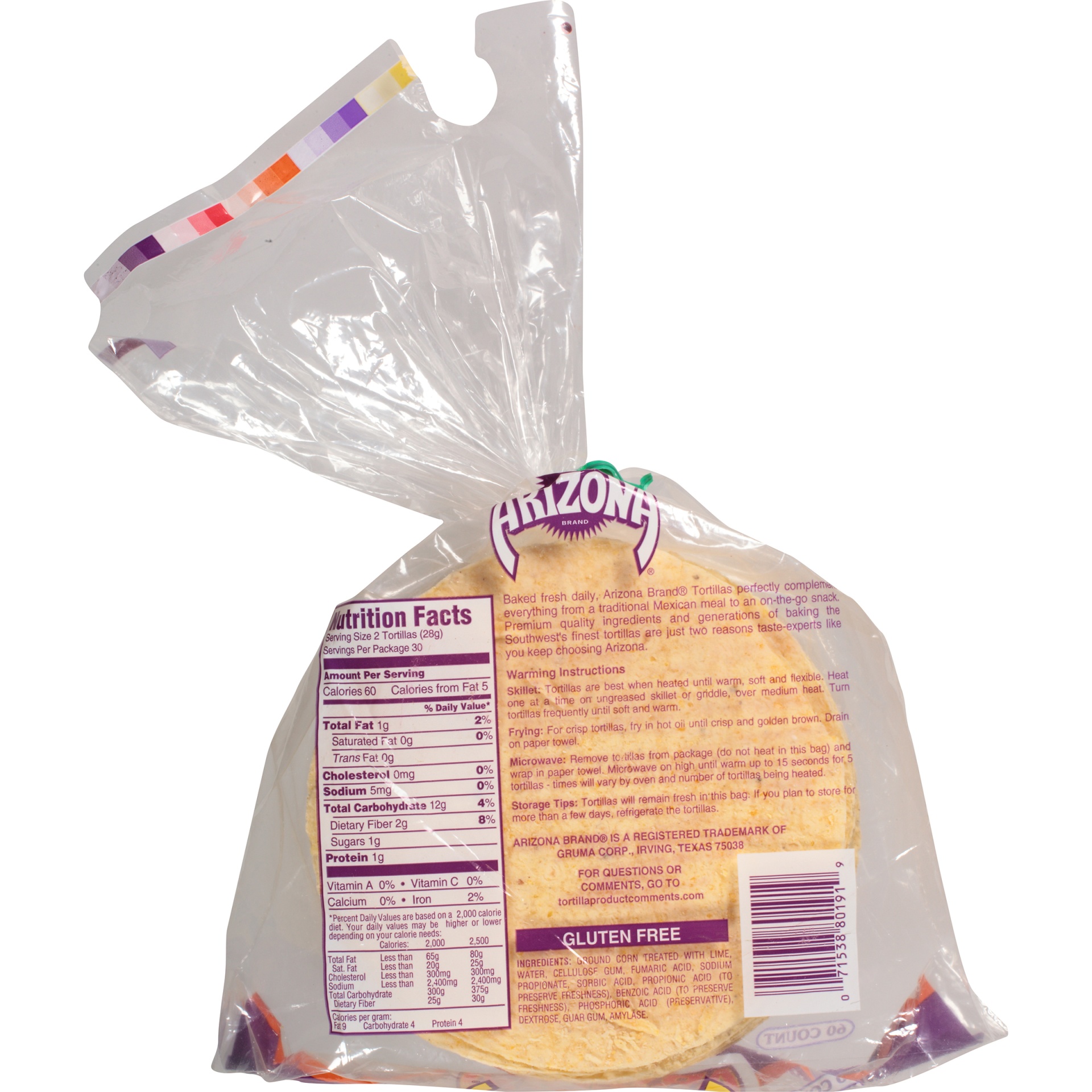 slide 6 of 6, Arizona Corn Tortillas, 60 ct / 30 oz