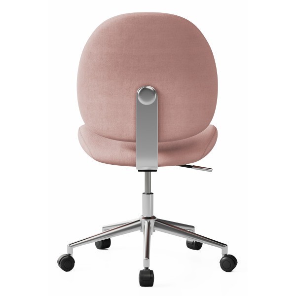 slide 7 of 9, Realspace® Brigsley Fabric Low-Back Task Chair, Pink/Chrome, 1 ct