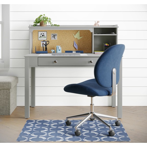 slide 9 of 9, Realspace® Brigsley Fabric Low-Back Task Chair, Blue/Chrome, 1 ct