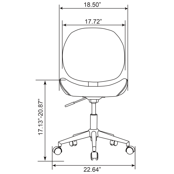 slide 4 of 9, Realspace® Brigsley Fabric Low-Back Task Chair, Blue/Chrome, 1 ct