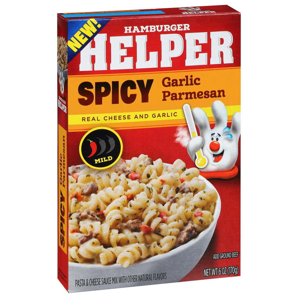 slide 13 of 13, Hamburger Helper Mild Spicy Garlic Parmesan Pasta & Cheese Sauce Mix 6 oz, 6 oz