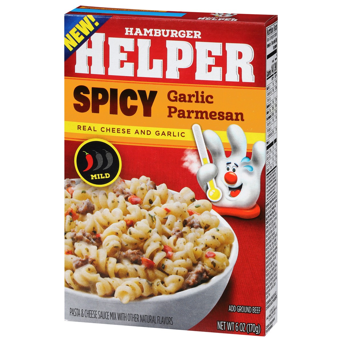 slide 6 of 13, Hamburger Helper Mild Spicy Garlic Parmesan Pasta & Cheese Sauce Mix 6 oz, 6 oz