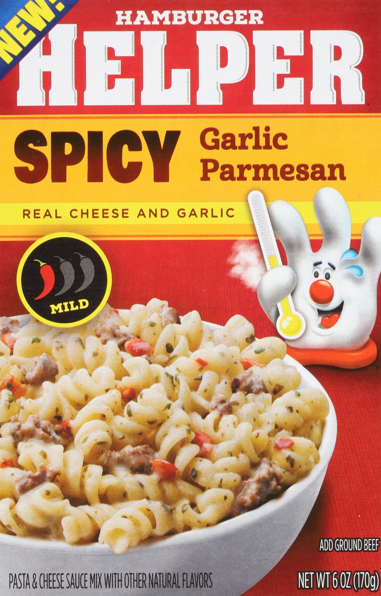 slide 12 of 13, Hamburger Helper Mild Spicy Garlic Parmesan Pasta & Cheese Sauce Mix 6 oz, 6 oz