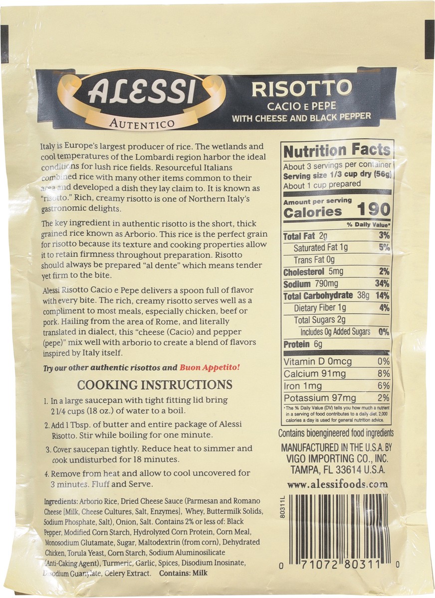 slide 4 of 9, Alessi Cacio E Pepe Risotto, 6.5 oz