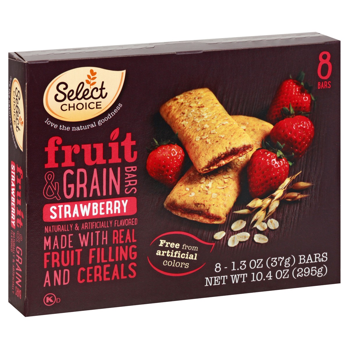 slide 10 of 10, Select Choice Strawberry Fruit & Grain Bars, 8 ct