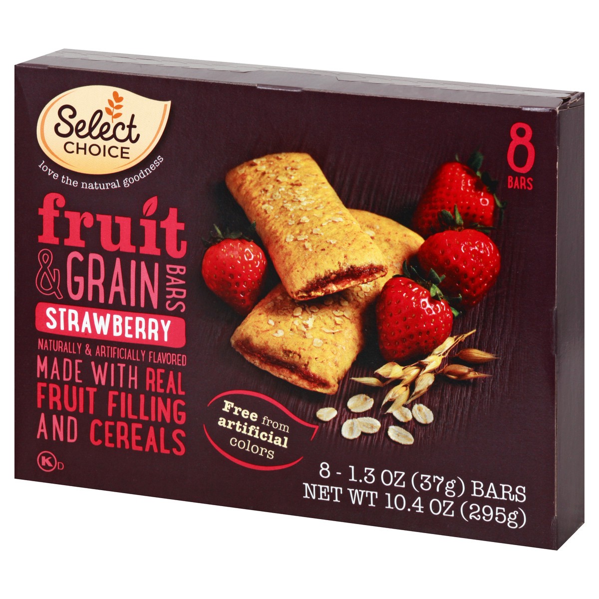 slide 9 of 10, Select Choice Strawberry Fruit & Grain Bars, 8 ct