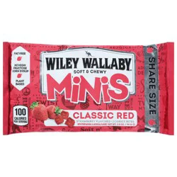Wiley Wallaby Classic Red Licorice Bites Minis Share Size 3.5 oz