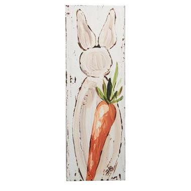 slide 1 of 1, 42" Bunny And Carrot Porch Sign, 42 in