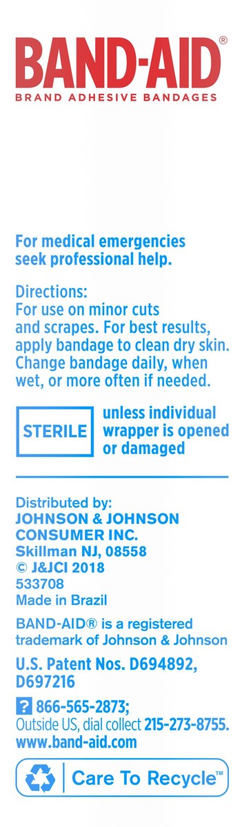 slide 6 of 7, BAND-AID Water Block Waterproof Adhesive Bandages for Fingertip and Knuckle, for Wound Care of Minor Cuts and Scrapes, 20 ct, 20 ct