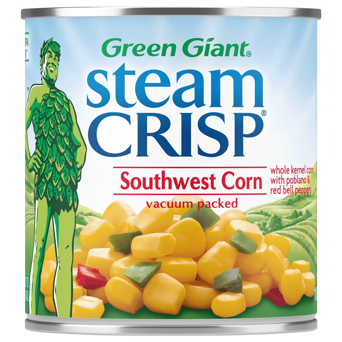 slide 2 of 2, Green Giant SteamCrisp Southwest Corn, Whole Kernel Corn with Poblano & Red Peppers, 11 oz, 11 oz