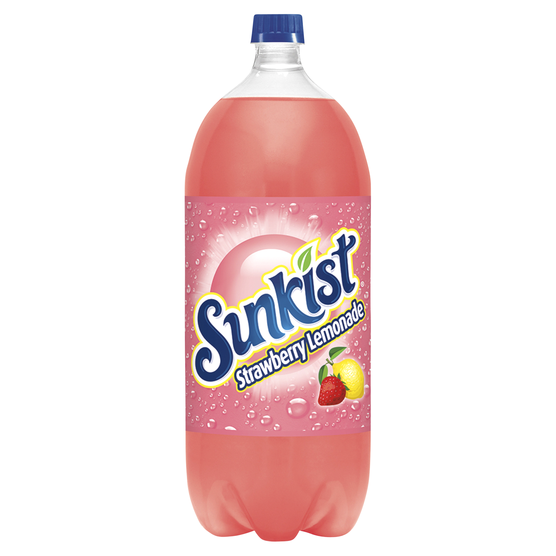 slide 6 of 21, Sunkist Strawberry Lemonade Soda 2 lt Bottle, 2 liter