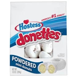 Hostess Donettes, Powdered Mini Donuts, 10 Oz. Bag