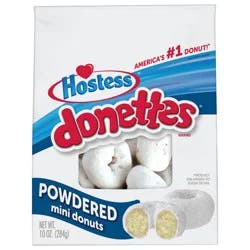 Hostess Donettes, Powdered Mini Donuts, 10 Oz. Bag