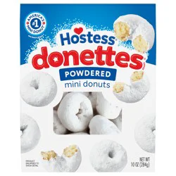 Hostess Donettes, Powdered Mini Donuts, 10 Oz. Bag