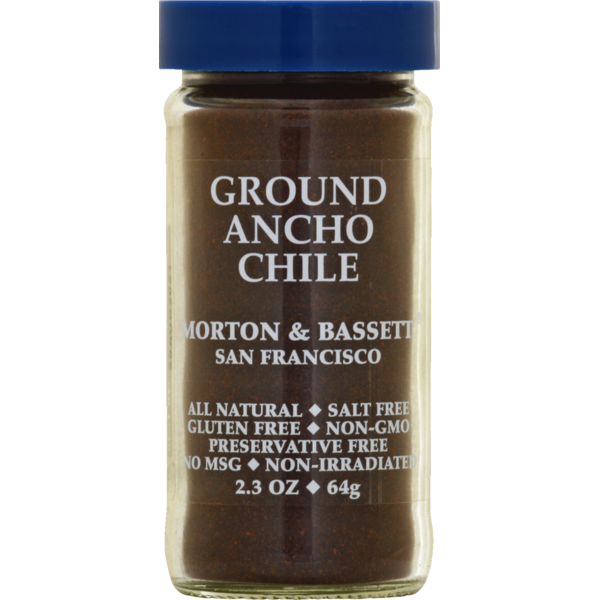 slide 1 of 1, Morton & Bassett Spices Ancho Chile, Ground, 2.3 oz