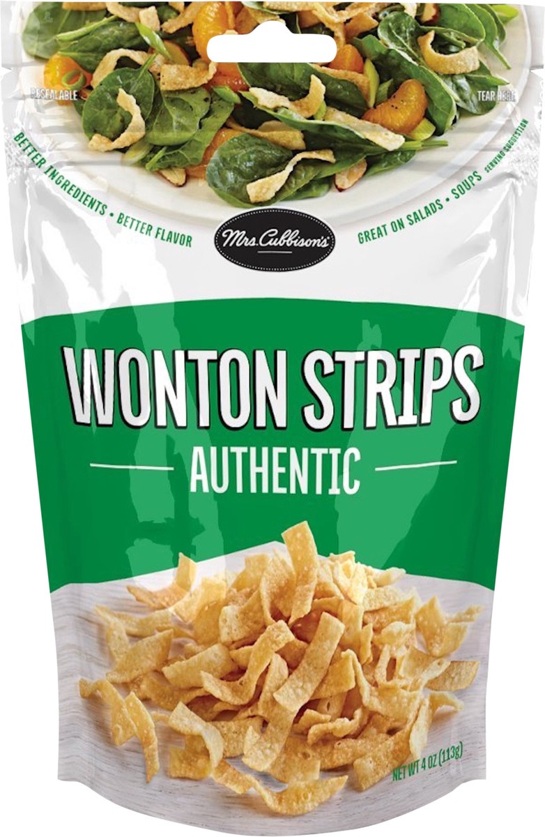 slide 3 of 3, Mrs. Cubbison's 4 Oz Authentic Wonton Strips, Bag, 4 oz