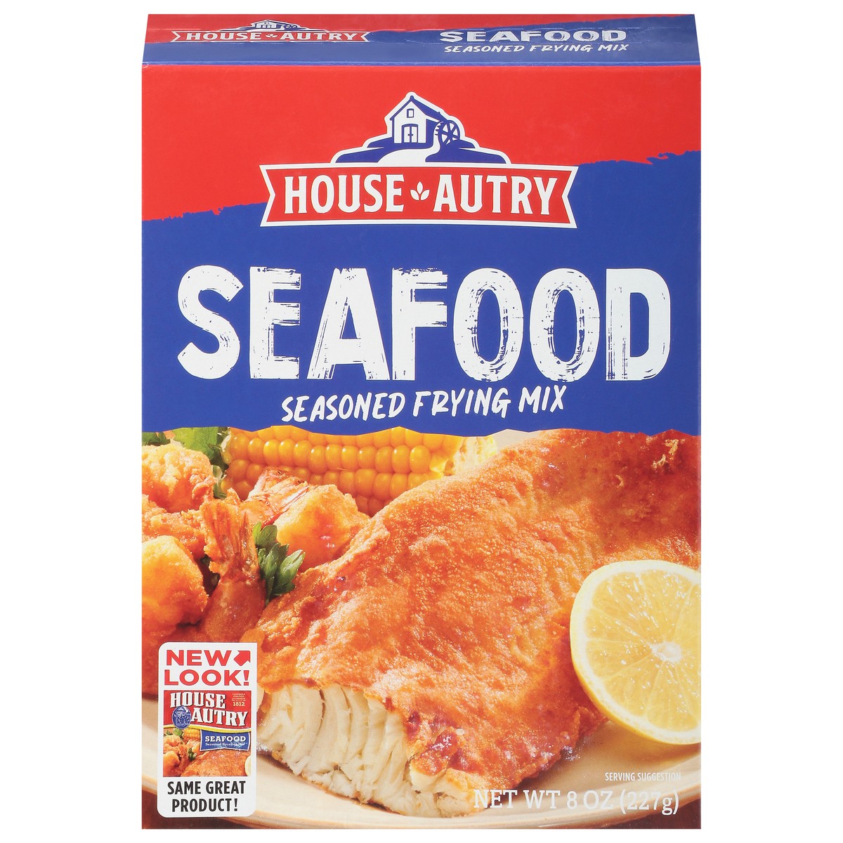 slide 1 of 9, House-Autry Seafood Seasoned Frying Mix 8 oz, 8 oz