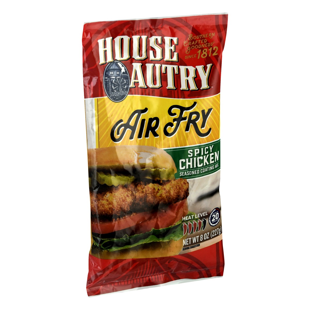 slide 5 of 9, House-Autry Air Fry Seasoned Spicy Chicken Coating Mix 8 oz, 8 oz