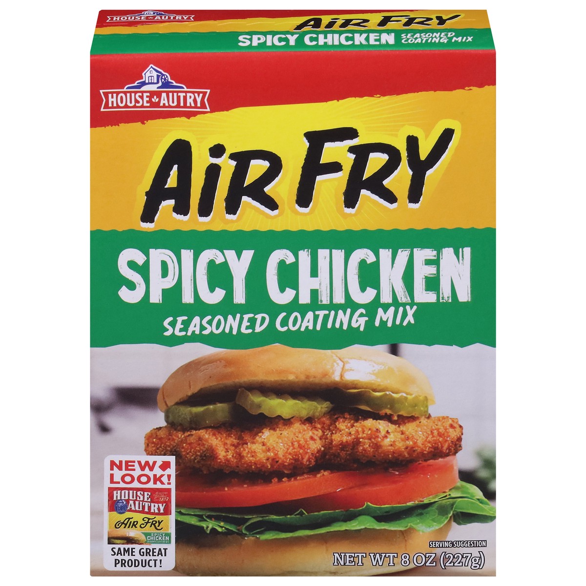 slide 1 of 9, House-Autry Air Fry Seasoned Spicy Chicken Coating Mix 8 oz, 8 oz