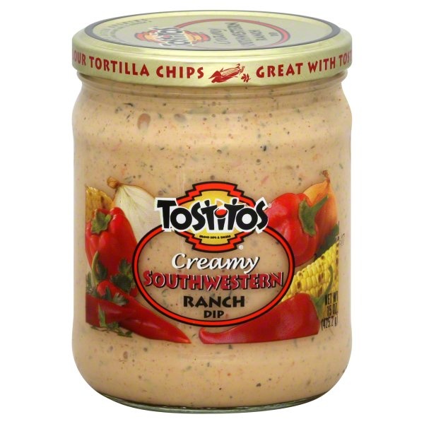 slide 1 of 1, Tostitos Dip, Creamy Southwestern Ranch, 15 oz