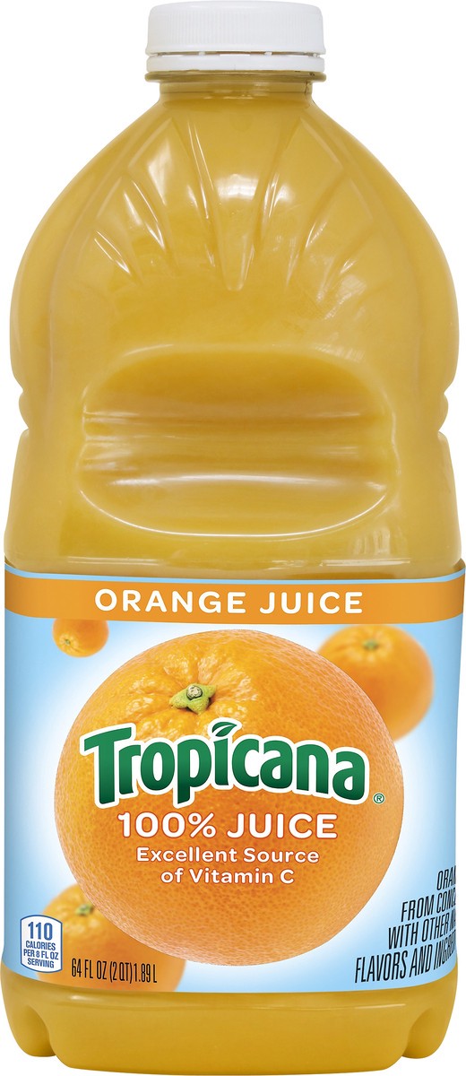 slide 4 of 7, Tropicana Orange 100% Juice - 64 oz, 64 oz