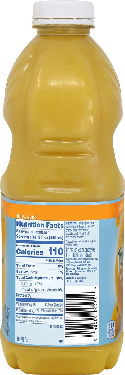 slide 6 of 7, Tropicana Orange 100% Juice - 64 oz, 64 oz