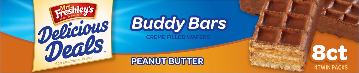 slide 2 of 9, Mrs. Freshley's Delicious Deals™ Peanut Butter Buddy Bars 4-1.8 oz. Wrappers, 4 ct