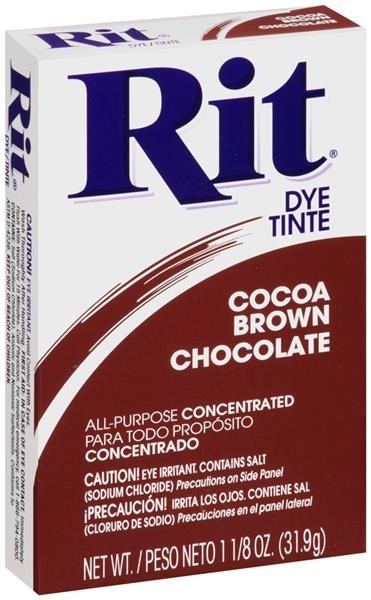 slide 1 of 1, Rit Powder Dye Cocoa Brown Chocolate, 8 oz