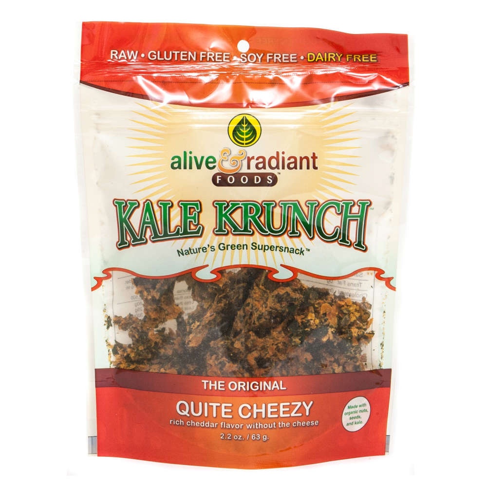 slide 1 of 1, Alive & Radiant Kale Krunch Cheese Vegetables, 2.2 oz