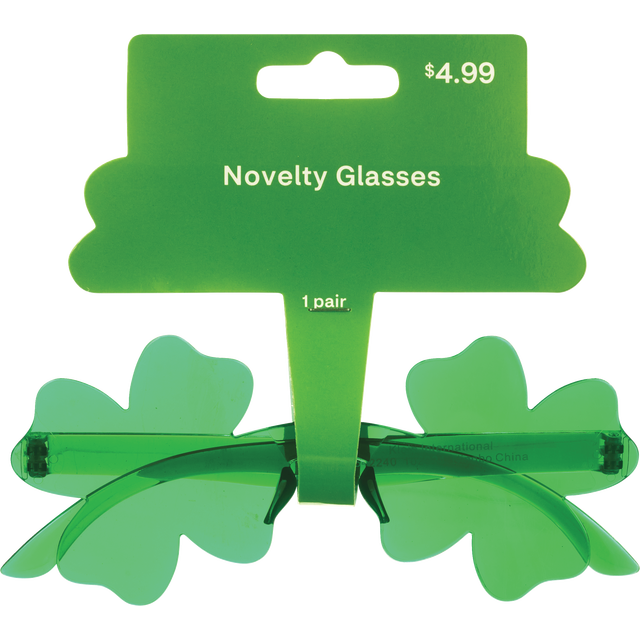 slide 1 of 1, KLEIN INTERNATIONAL, LTD. Shamrock Glasses, 1 ct