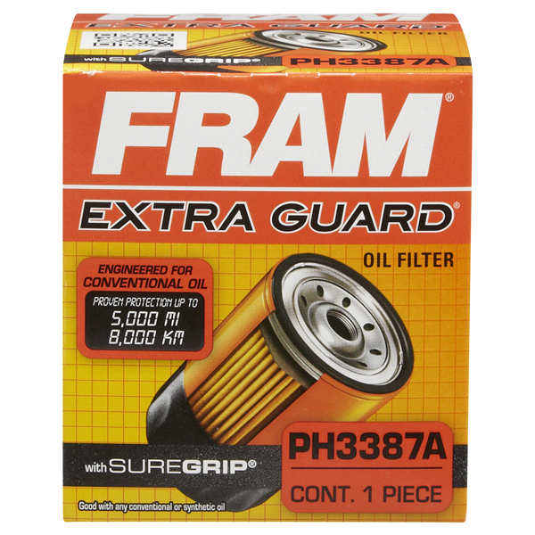 slide 1 of 6, Fram Extra Guard Oil Filter PH3387A, 1 ct