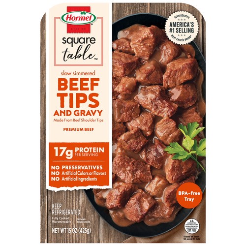 slide 1 of 1, Hormel® beef tips and gravy, 15 oz