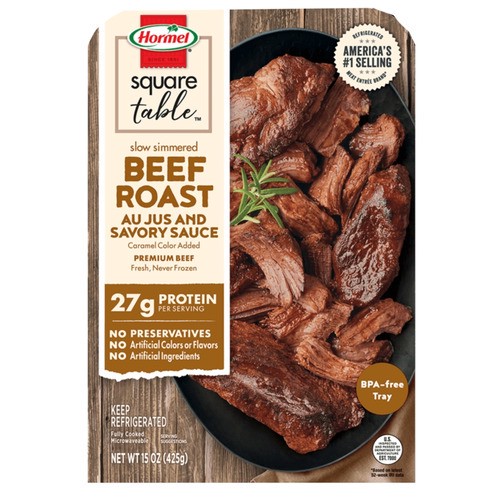 slide 1 of 1, Hormel® square table™ slow simmered beef roast, 15 oz