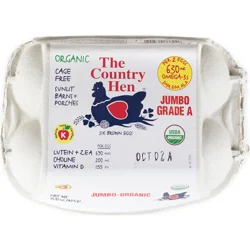 The Country Hen Country Hen Organic Jumbo Eggs