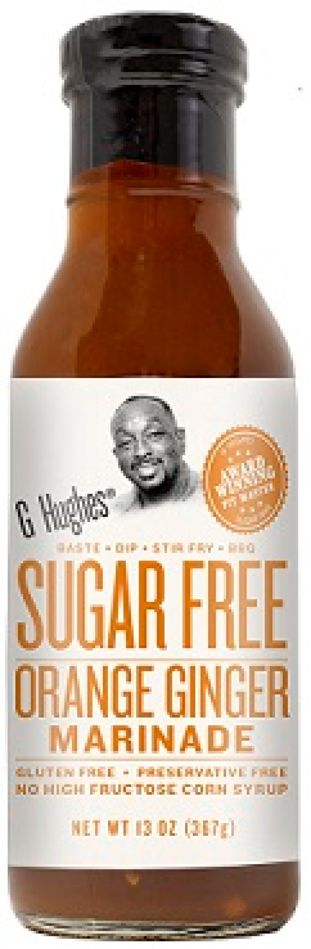 slide 1 of 1, G Hughes Sugar Free Orange Ginger Marinade, 12 oz