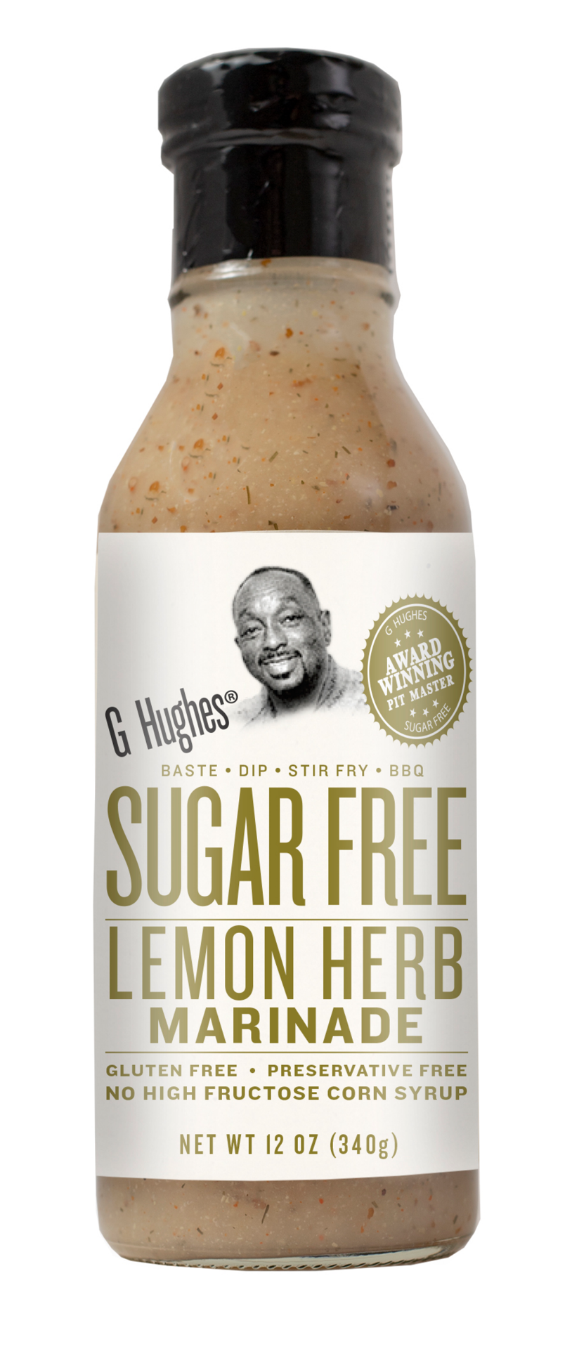 slide 1 of 1, G Hughes Sugar Free Lemon Herb Marinade 12 oz, 12 oz