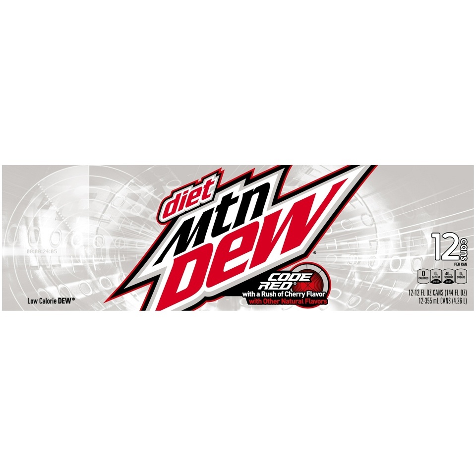 mountain dew code red logo