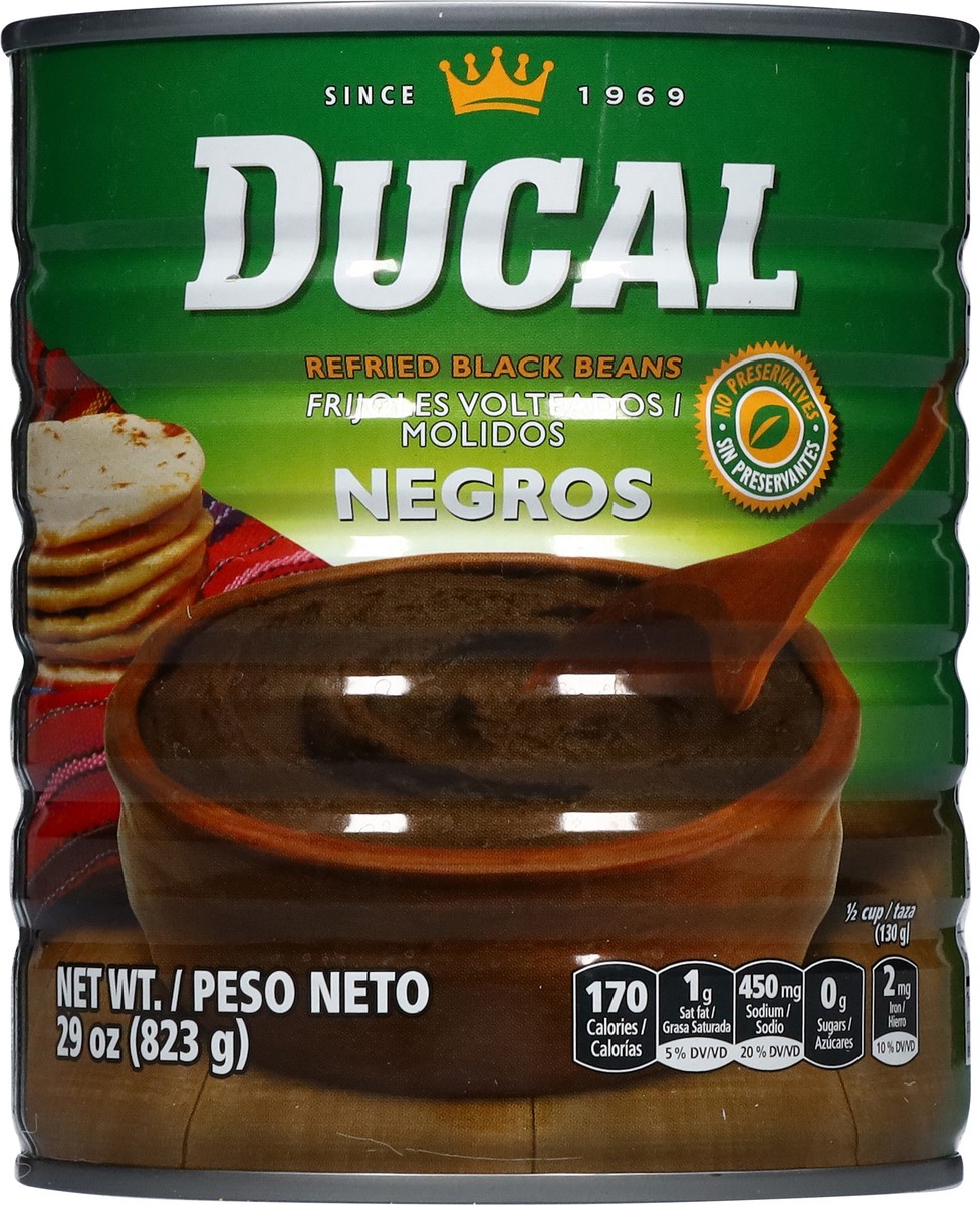 slide 12 of 12, Ducal Refried Black Beans 29 oz, 29 oz