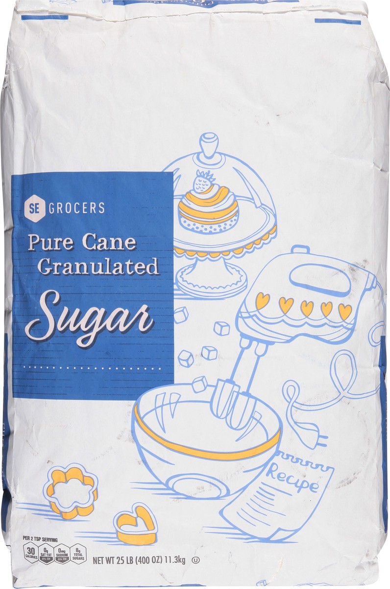 slide 7 of 11, SE Grocers Sugar Pure Cane Granulated, 25 lb