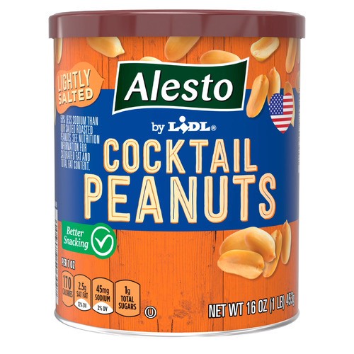 slide 1 of 1, Alesto cocktail peanuts, 16 oz